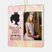 Miss September 2020 Weihnachtsbaum Keramikornament (Links)