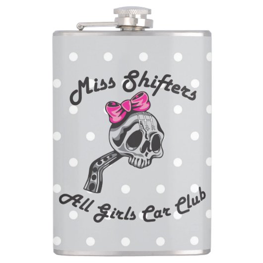 Miss Shifters Flask Flachmann (Vorderseite)