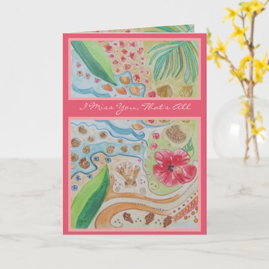 Miss Sie denken, Sie senden hässliche Grüße Karte (Gelbe Blume)