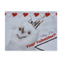 Miss Snowman in Liebe CC1199 Funny Valentine