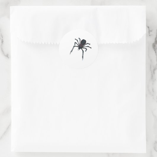 Miss Spider Runder Aufkleber (Tasche)