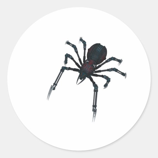Miss Spider Runder Aufkleber (Vorderseite)