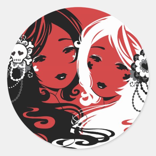Miss Sugar und Miss Cyanide Stickers (Vorderseite)