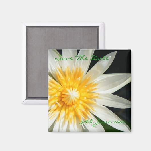 Miss Sunshine - Save the Date Magnet (Vorderseite/Rückseite)