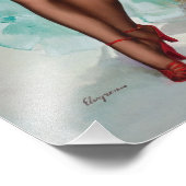 Miss Sylvania Button-Up Girl Fotodruck (Ecke)