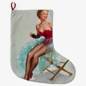 Miss Sylvania Button-Up Girl Großer Weihnachtsstrumpf (Vorderseite)