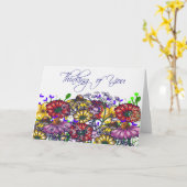 Miss Taylor denkt an Sie Karte (Gelbe Blume)