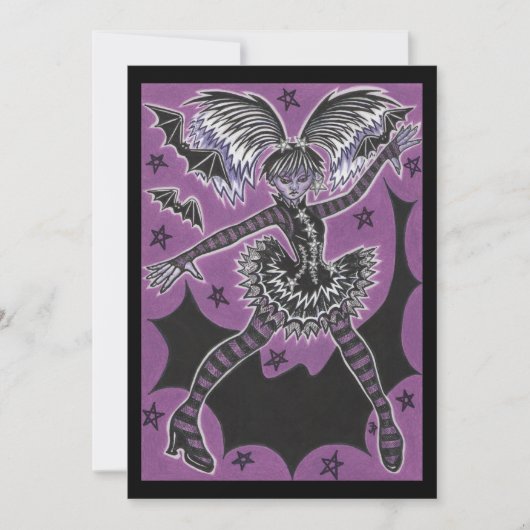 Miss Teen Halloween Einladung (Vorderseite)