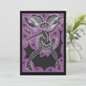 Miss Teen Halloween Einladung (Stehend Vorderseite)