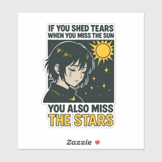 Miss the stars aufkleber (Blatt)