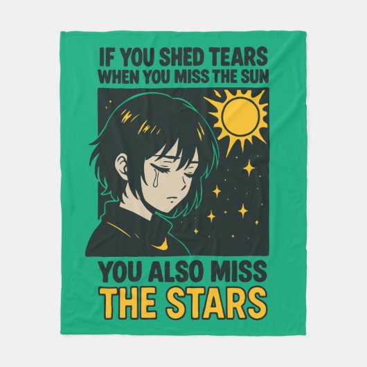 Miss the stars fleecedecke (Vorderseite)