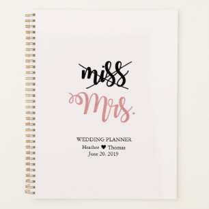 Miss to Mrs Braut Hochzeitstagebuch Planer