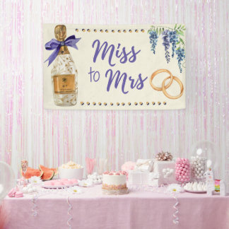 Miss to Mrs Brautjungfer Hochzeitsdusche Dekor Ban Banner