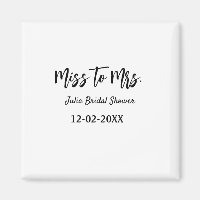 Miss to Mrs Brautparty stilvoll einfach Namen hinz