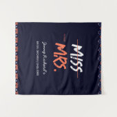 Miss To Mrs. Brautparty Wandteppich (Vorderseite (Horizontal))