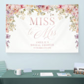 Miss to Mrs Bridal shower elegant orchids backdrop Banner (Messe)