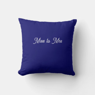 Miss to Mrs Hellblau Kissen