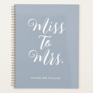 Miss to Mrs Moderne einfache Hochzeitsplanerin Not Planer