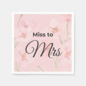 Miss to Mrs. Papiertücher Serviette (Vorderseite)