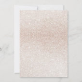 Miss To Mrs. Rose Gold Brautparty Einladung (Rückseite)