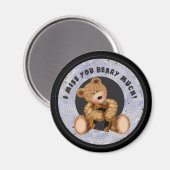 Miss U Beary Much Magnet (Vorderseite/Rückseite)
