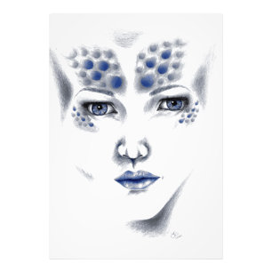Miss Universe Außerirdische Dame Sci-Fi Fantasy Ho Fotodruck