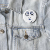 Miss Universe Lovely Alien Woman Original Art Button (Beispiel)