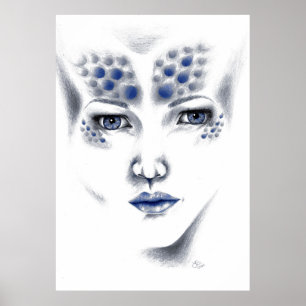 Miss Universe Verführerisch Alien Lady Original Ar Poster