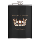 Miss USA America style Crown Flask Individuelle Na Flachmann (Vorderseite)