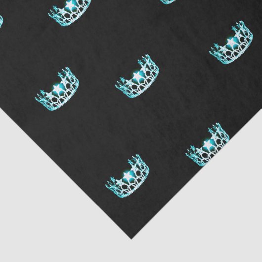 Miss USA Aqua Crown Tissue Paper Seidenpapier (Ausschnitt)