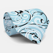 Miss USA Blue Crown Men Geblüht Krawatte (Gerollt)