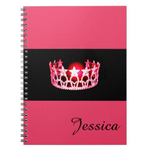 Miss USA Cherry Crown Notebook - Individuelle Name Notizblock