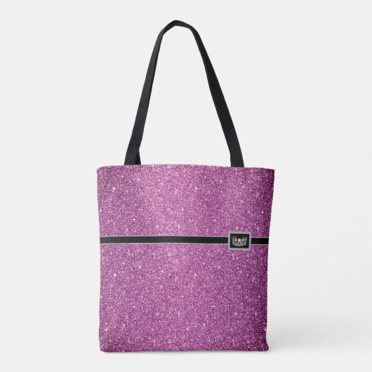 Miss USA Crown Pageant Imitate Glitzer Tote Tasche (Rückseite)