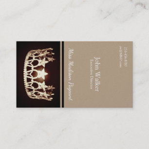 Miss USA Gold Crown Business Cards Visitenkarte