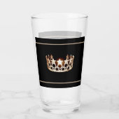 Miss USA Gold Crown Glass Glas (Rückseite)