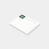 Miss USA Green Crown Post-it-Notes Post-it Klebezettel (angewinkelt)