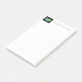 Miss USA Green Crown Post-it-Notes Post-it Klebezettel (angewinkelt)