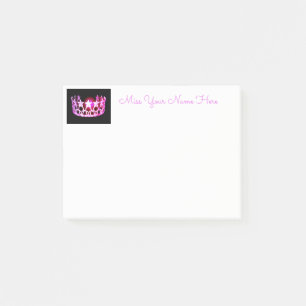 Miss USA Hot Pink Crown Post-it-Notes Post-it Klebezettel