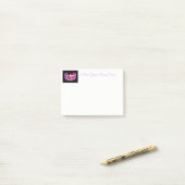 Miss USA Hot Pink Crown Post-it-Notes Post-it Klebezettel (Auf Schreibtisch)