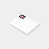 Miss USA Hot Pink Crown Post-it-Notes Post-it Klebezettel (angewinkelt)
