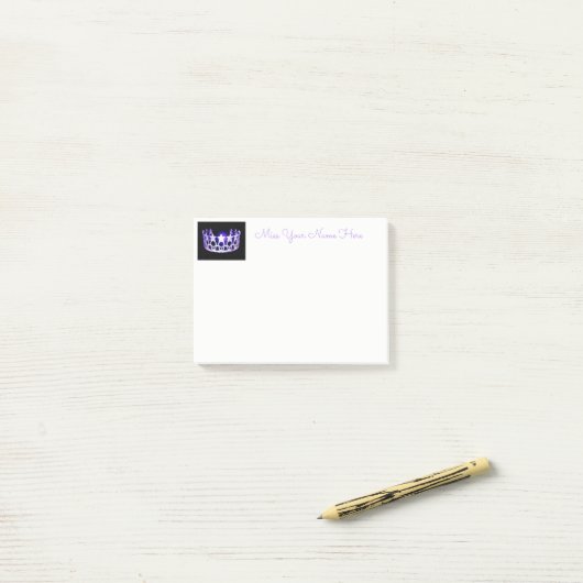 Miss USA Lila Crown Post-it-Notes Post-it Klebezettel (Auf Schreibtisch)