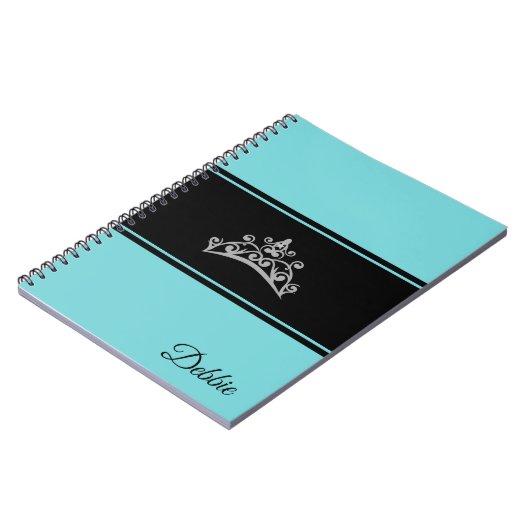 Miss USA Notebook Pageant Silver Crown Notizblock (Linke Seite)