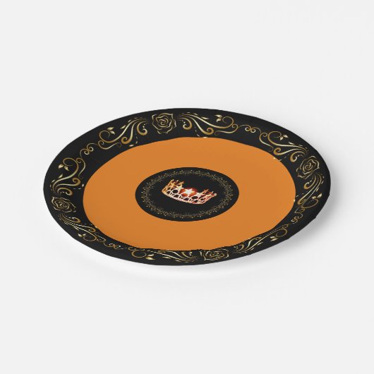 Miss USA Orange Crown 7" Teller (Schrägansicht)