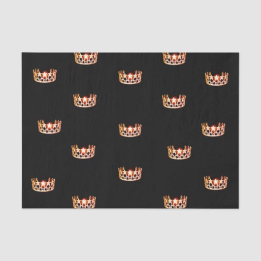 Miss USA Orange Crown Tissue Paper Seidenpapier (Vorderseite)