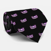 Miss USA Orchid Crown Men's Krawatte (Gerollt)