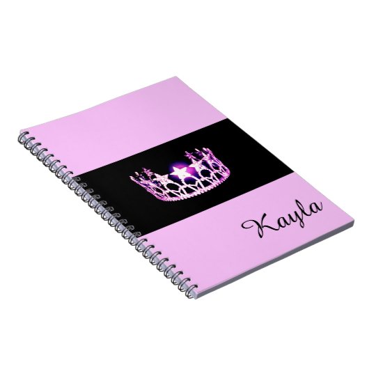 Miss USA Orchid Crown Notebook - Individuelle Name Notizblock (Rechte Seite)