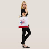 Miss USA Pageant Silver Crown Tote Bag Flag Tasche (Am Model)