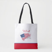 Miss USA Pageant Silver Crown Tote Bag Flag Tasche (Vorderseite)
