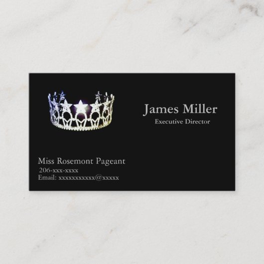 Miss USA Personalisiert Pageant Business Card Visitenkarte (Vorderseite)
