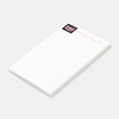 Miss USA Pink Crown Post-it-Notes Post-it Klebezettel (angewinkelt)